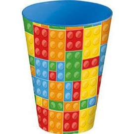 Plastový kelímek 430ml kostky