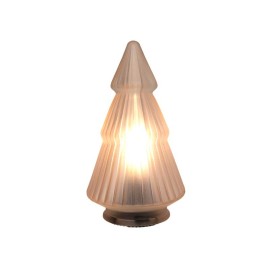 Skleněná dekorativní LED lampička 19,5cm stromek