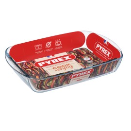Skleněný pekáč s uchy PYREX 40x27cm/3,7l., borosilikát