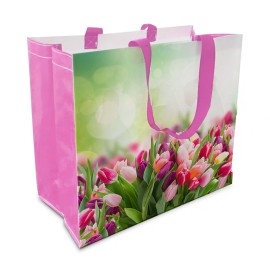 Nákupní taška TORO 43x37x21,5cm tulipány