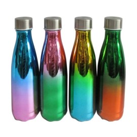Skleněná láhev s víčkem TORO 580ml MIX metalických barev