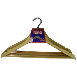 Dřevěné ramínko na šaty TORO 6ks