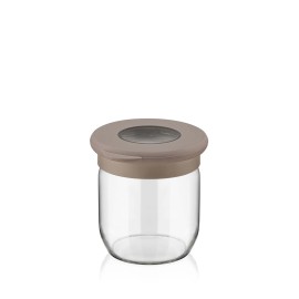 Skleněná dóza  s víčkem QLUX 425ml MIX barev