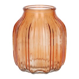 Skleněná váza SUKO 16cm oranžová