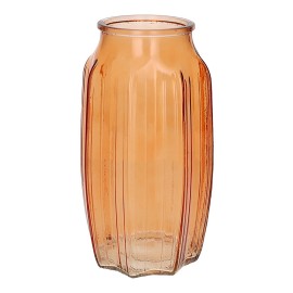 Skleněná váza SUKO 22cm oranžová