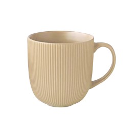 Keramický hrnek 510ml KITCHISIMO žebrovaný béžový