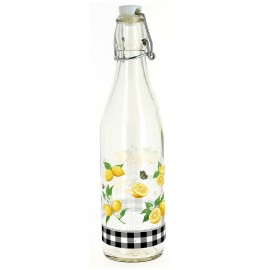 Skleněná láhev s patentním uzávěrem TORO 1l citron