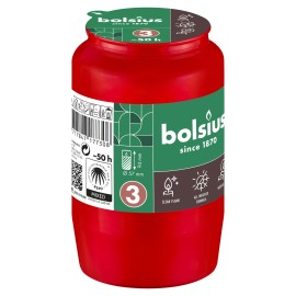 Náplň do hřbitovních luceren BOLSIUS 50 hodin červená