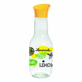 Skleněná karafa s víčkem TORO 1l citron
