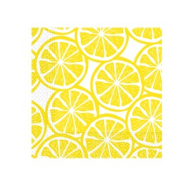 Papírové ubrousky 33x33cm 3vrstvé citron 20ks