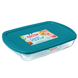 Skleněný pekáč s víkem PYREX 40x27cm/4,9l., borosilikát