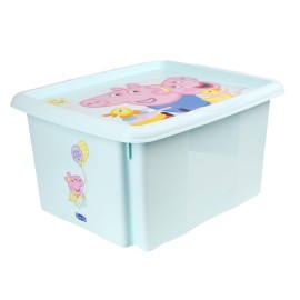 Plastový úložný box s víkem KEEEPER 24l Peppa Pig