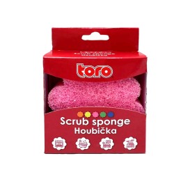 Houbička na nádobí TORO Scrub MIX barev