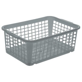 Plastový košík KEEEPER 30x20x11cm šedý