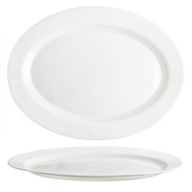 Servírovací talíř ELBA 36cm opálové sklo