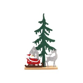 Plstěná dekorace 32cm Santa