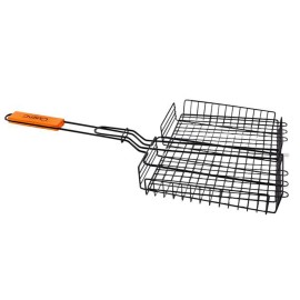 Grilovací hluboký rošt TORO Camping barbecue 30x24cm černý
