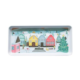 Servírovací tác TORO 35x16,5cm vesnička