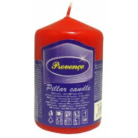 Neparfemovaná svíčka PROVENCE 8cm červená