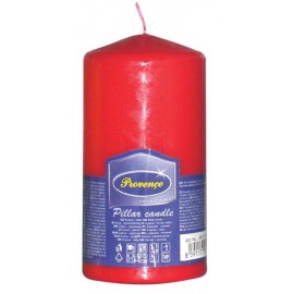 Neparfemovaná svíčka PROVENCE 12,5cm červená