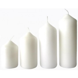 Adventní svíčka ø4cm PROVENCE 4 velikosti bílá