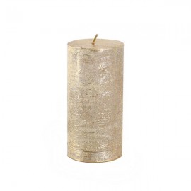 Rustikální svíčka 12cm PROVENCE zlatá