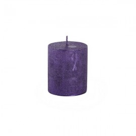 Rustikální svíčka 7cm PROVENCE fialová