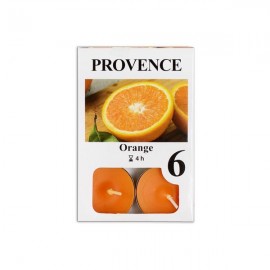 Čajová svíčka PROVENCE 6ks pomeranč