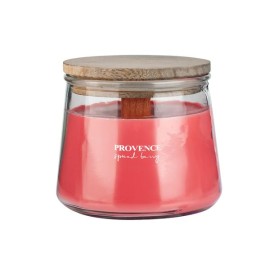 Vonná svíčka ve skle PROVENCE dřevěný knot 28 hodin spiced berry