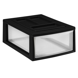 Plastový regál 1 zásuvka HEIDRUN 38x27x14cm