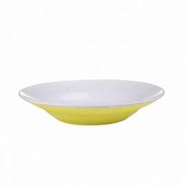 Porcelánový hluboký talíř TORO 20,5cm žlutý mat