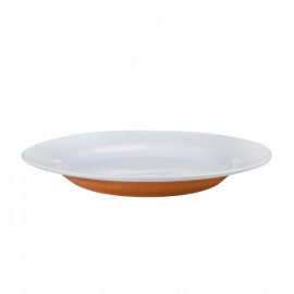 Talíř jídelní, porcelán, oranžový mat, 27,5 cm