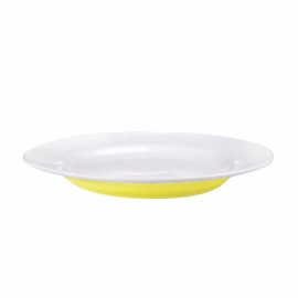 Talíř jídelní, porcelán, žlutý mat, 27,5 cm