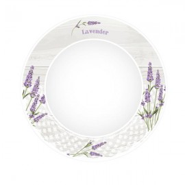 TALÍŘ POLÉVKOVÝ "LEVANDULE 2", PORCELÁN, 21,5X4CM