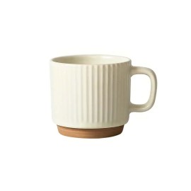 Keramický hrnek 380ml KITCHISIMO žebrovaný krémový