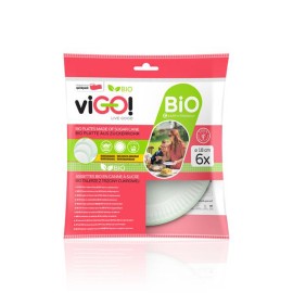 BIO talíř VIGO! 18cm cukrová třtina 6ks