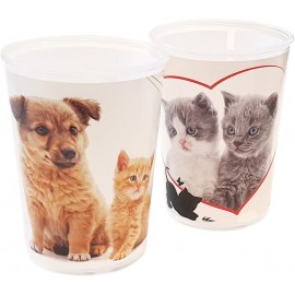 Plastový kelímek 250ml MIX mazlíčci