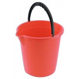 Plastový kbelík s výlevkou TONTARELLI 10l korálově červený