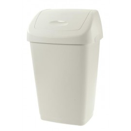 Plastový odpadkový koš TONTARELLI Aurora 25l bílý