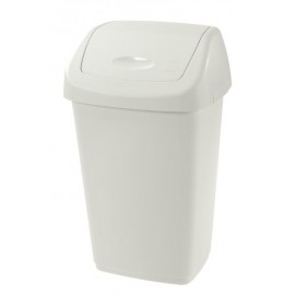 Plastový odpadkový koš TONTARELLI Aurora 9l bílý