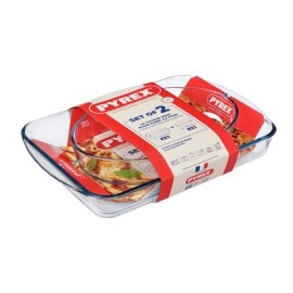Skleněný pekáč PYREX 2ks 3,7l a 2,2l borosilikát