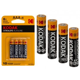 BATERIE AAA KODAK ALKALINE 1,5V, 4KS