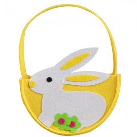 Plstěný velikonoční košík 22cm zajíček