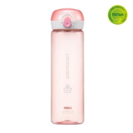 Láhev na vodu "Bisfree One Touch" 550 ml, růžová