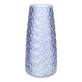 Skleněná váza GEMMA DIAMOND 21cm levandule