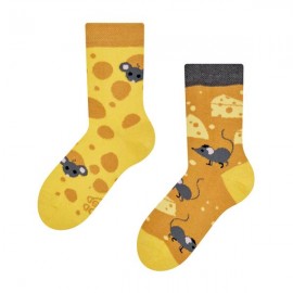 Dětské veselé ponožky DEDOLES sýr 31-34