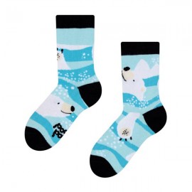 Dětské veselé ponožky DEDOLES ledový medvěd 27-30