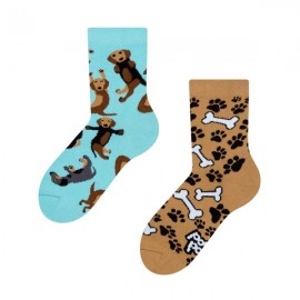 Dětské veselé ponožky DEDOLES jezevčík 27-30