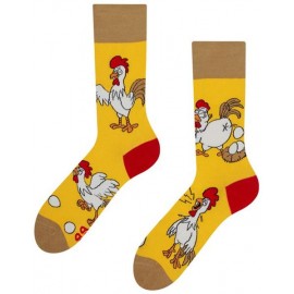 Veselé ponožky DEDOLES slepice nebo vejce 39-42