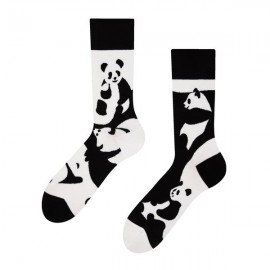 Veselé ponožky DEDOLES abstraktní panda 35-38